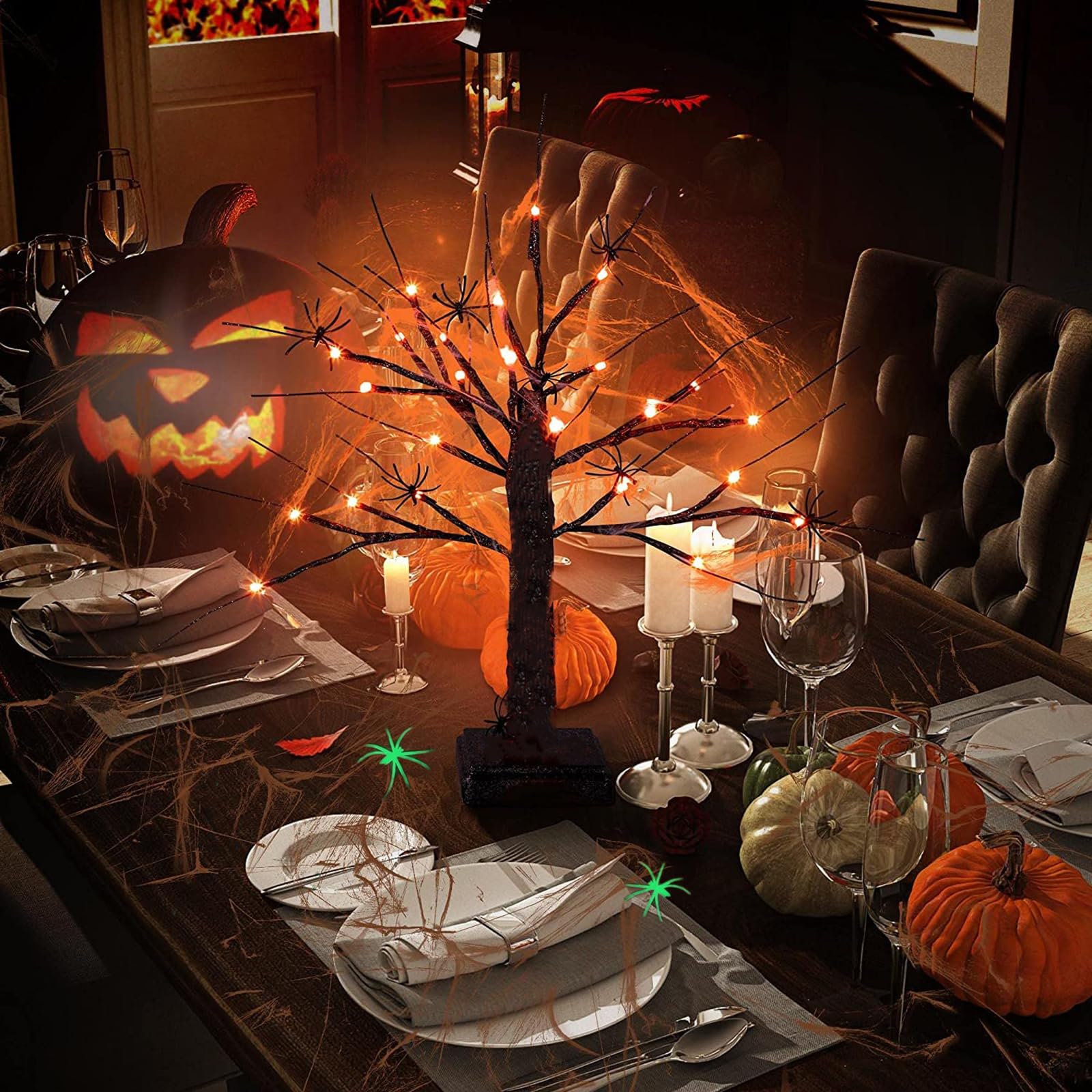 Amazon.co.jp : 調光可能な23.6インチ ハロウィンツリー ハロウィン