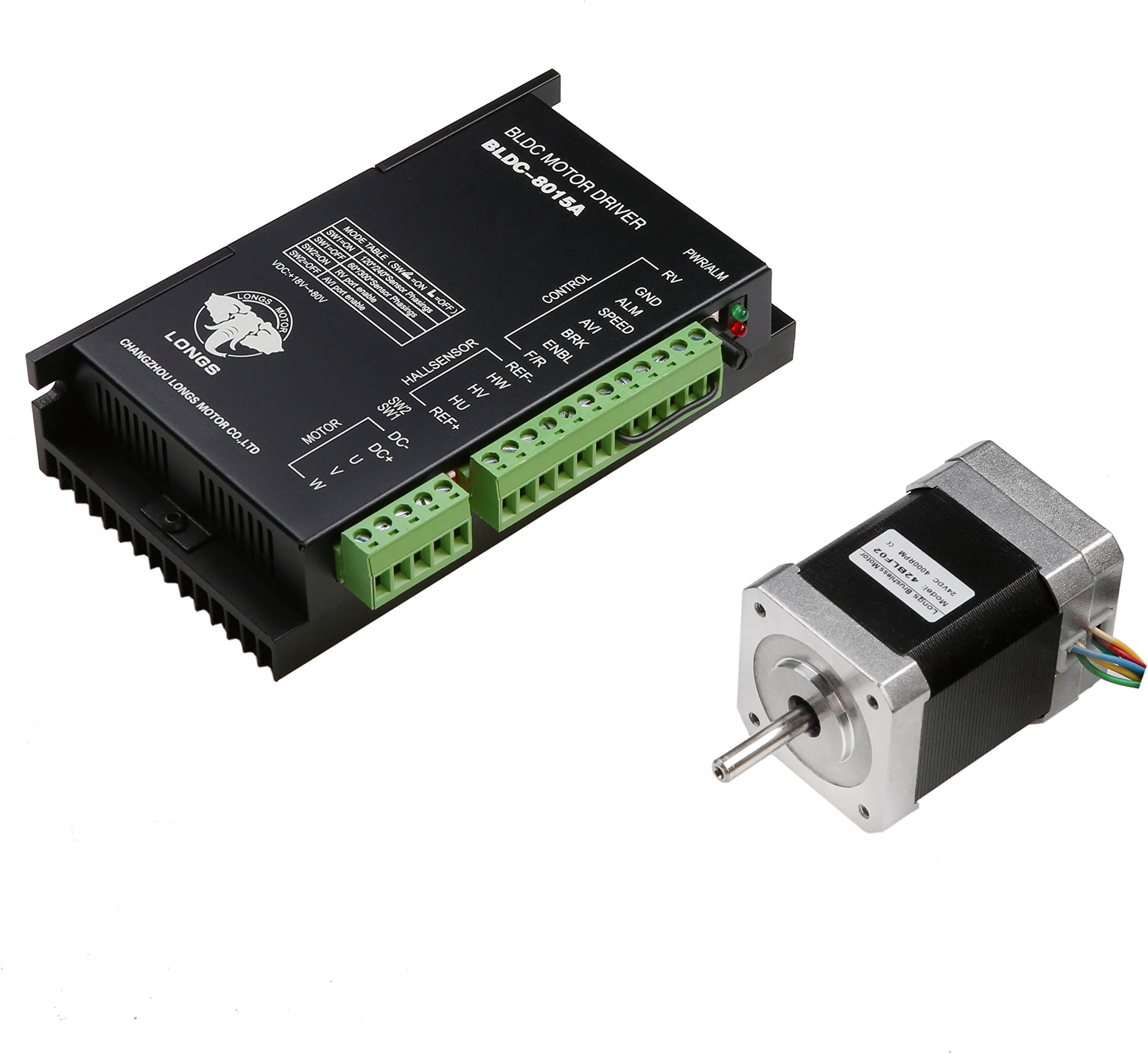 LS 42BLF03 Brushless DC motor,78W 4000RPM,24VDC,3phase & driver BLDC-8015A 24～50VDC