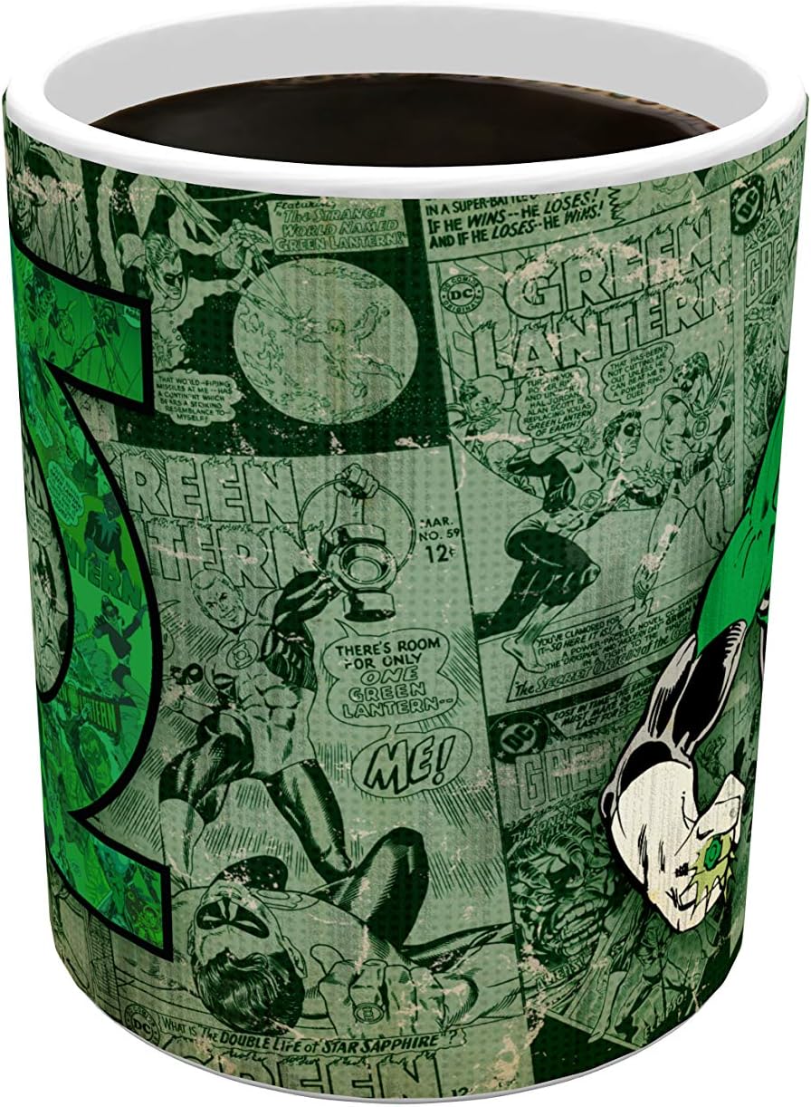Morphing Mugs DC Comics Green Lantern Retro Logo 11 oz image 4