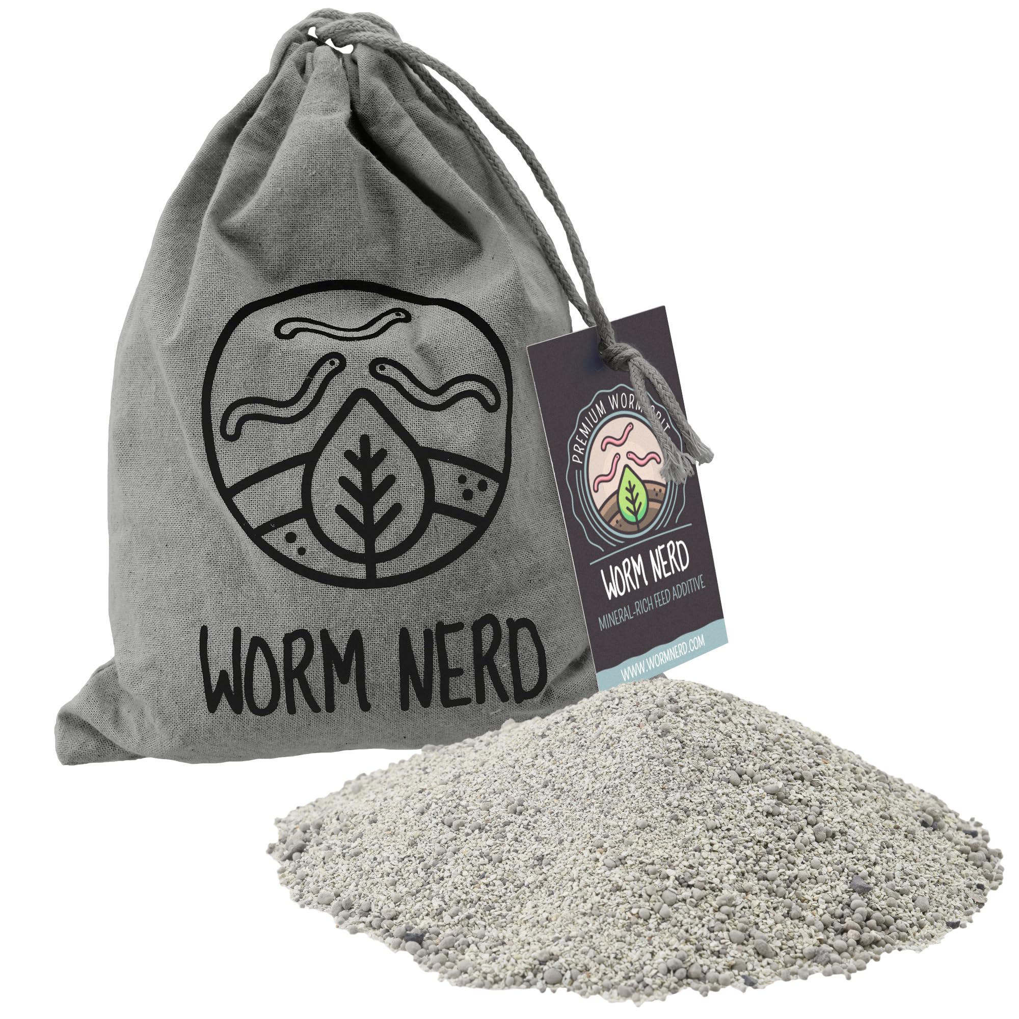 Worm Nerd Arcadia Garden Products WN08 Worm Grit for Vermiculture, 1LB, White