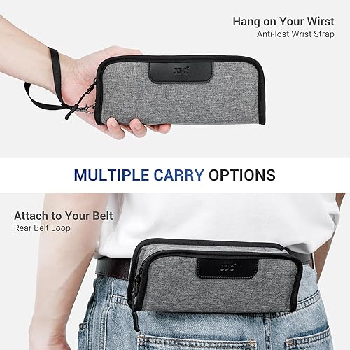 Miniatura 3 de Estuche portátil de 1.378 in, bolsa de almacenamiento de película fotográfica para 5 rollos de películas de 1.378 in, bolsa compacta antipolvo de