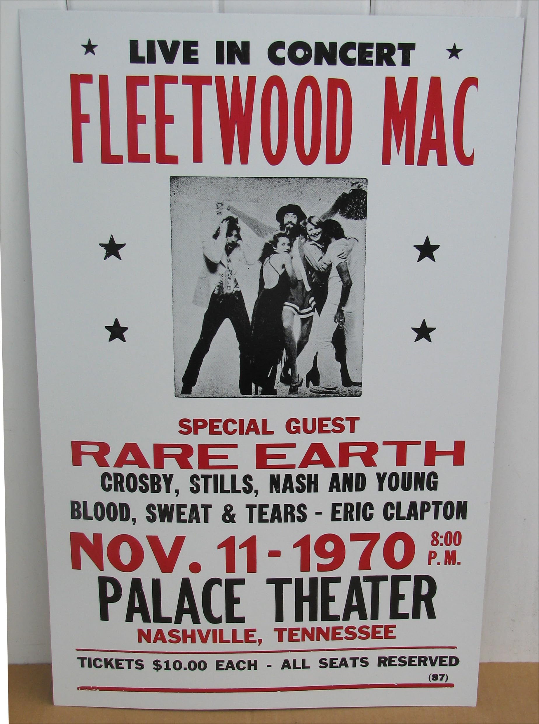 Amazon.com: Generic Fleetwood MAC Concert Poster 1970 Nashville