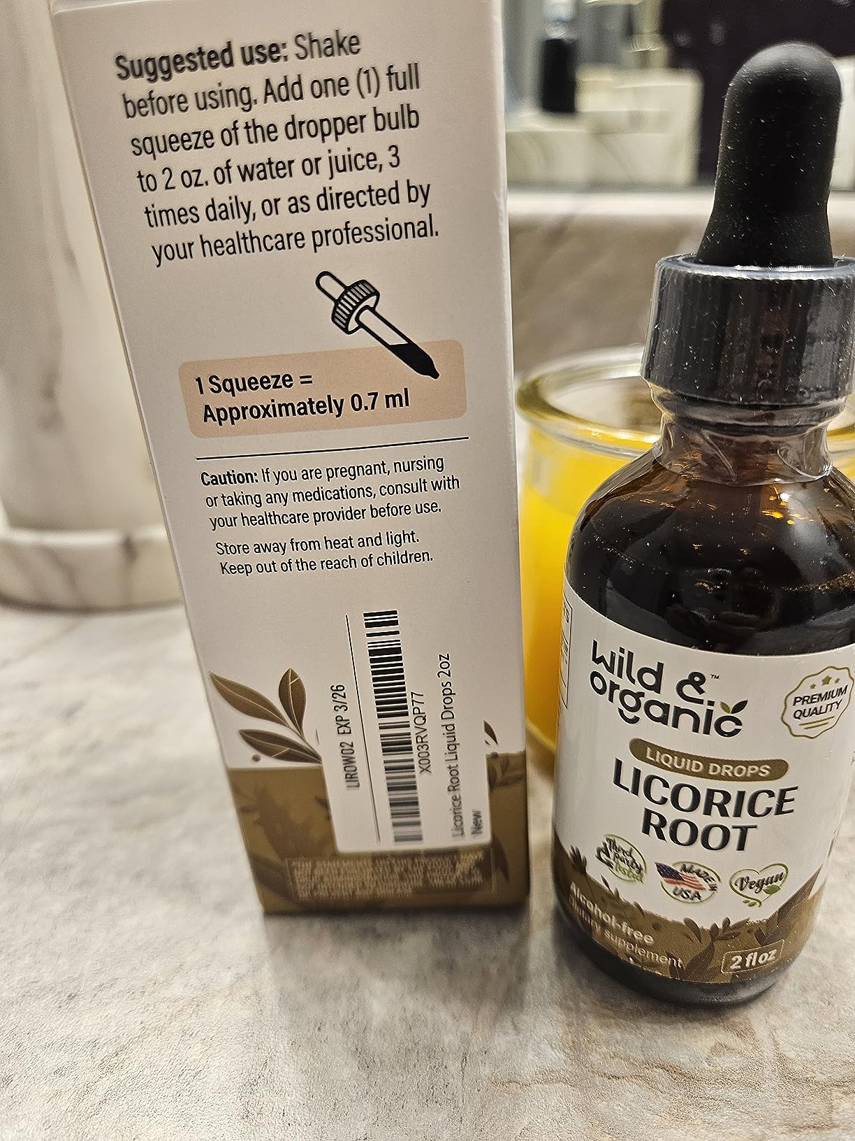 Buy Licorice Root Tincture - 4 fl.oz. Bottle | Wild & Organic