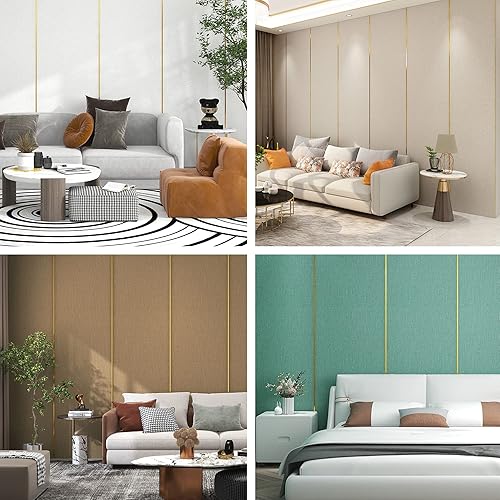 Miniatura 2 de Moldura de 164 pies para despegar y pegar espejo flexible para pared techo azulejos borde de gabinete