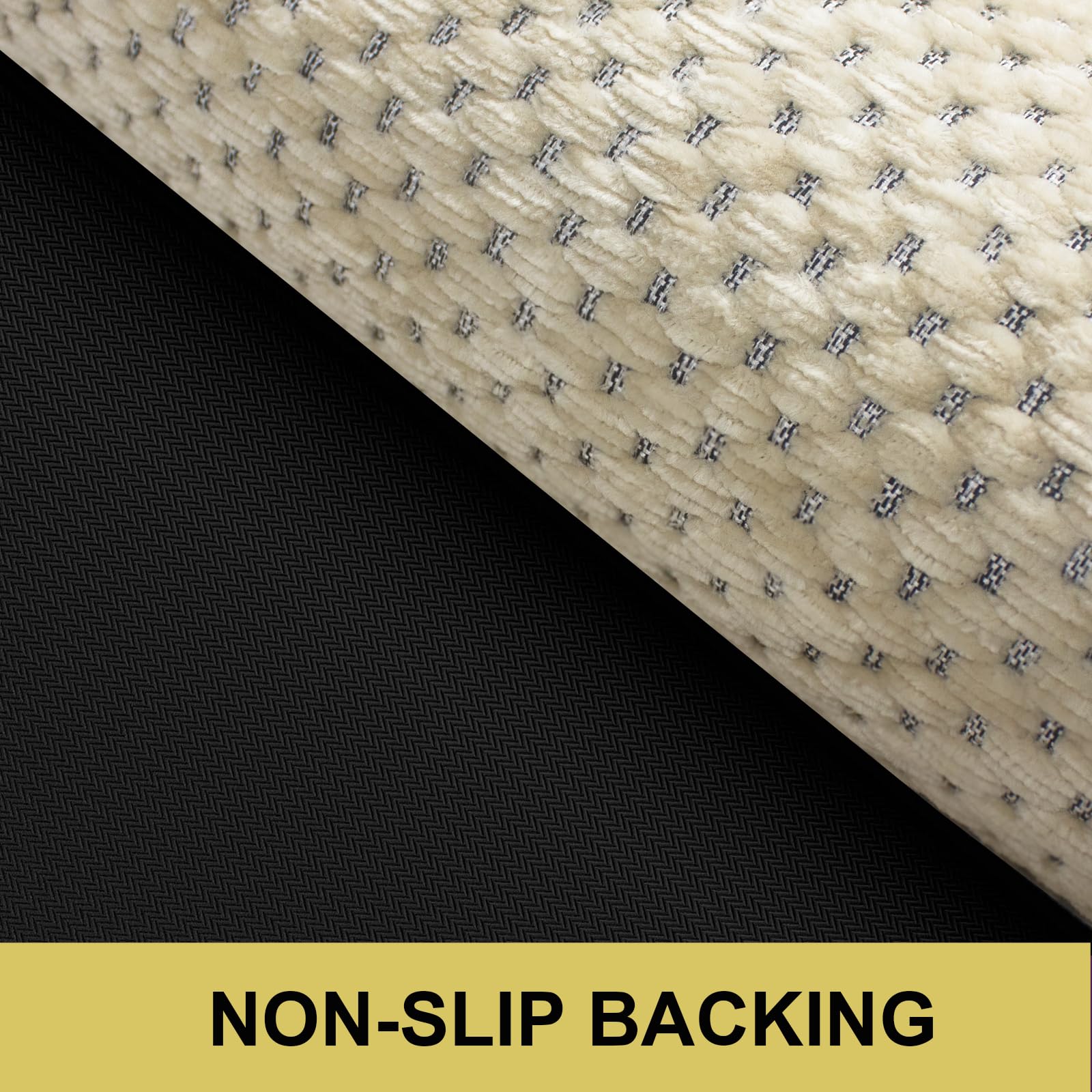LEKEEPGO Antislip keukentapijt, wasbaar, 60 x 180 cm, keukenloper, wasbaar, antislip, absorberend, tapijt voor keuken, hal, wasruimte, kantoor, beige