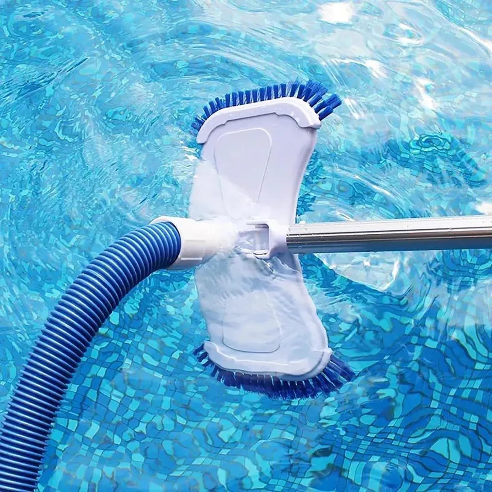 aspirateur Piscine Tête d'aspirateur pour Nettoyeur de Brosse, tête d'aspiration de Piscine, pièces d'outils de Nettoyage de Brosse, tête d'aspiration avec Brosse latérale Kit Piscine