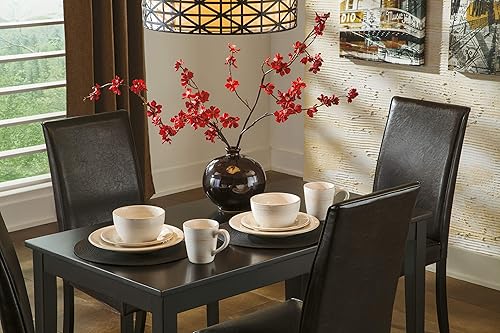 Miniatura 12 de Signature Design by Ashley Kimonte - Mesa rectangular de comedor, color negro