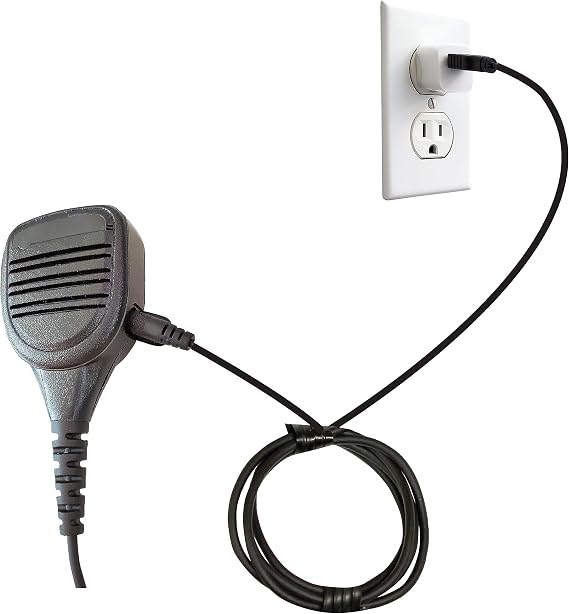 PRYME SPM-600 SynergyTM Series High-Perfomance Mid-Size Amplified Speaker Microphone w/3.5 Earphone Jack and 2-Pin Side Connector (SPM-600-M8-AMP)