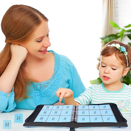 Miniatura 6 de HOTRABIIT Carpeta de tarjetas con 900 bolsillos, 9 bolsillos con 50 fundas extraíbles, carpeta de colección de tarjetas de 3 anillas, álbum para