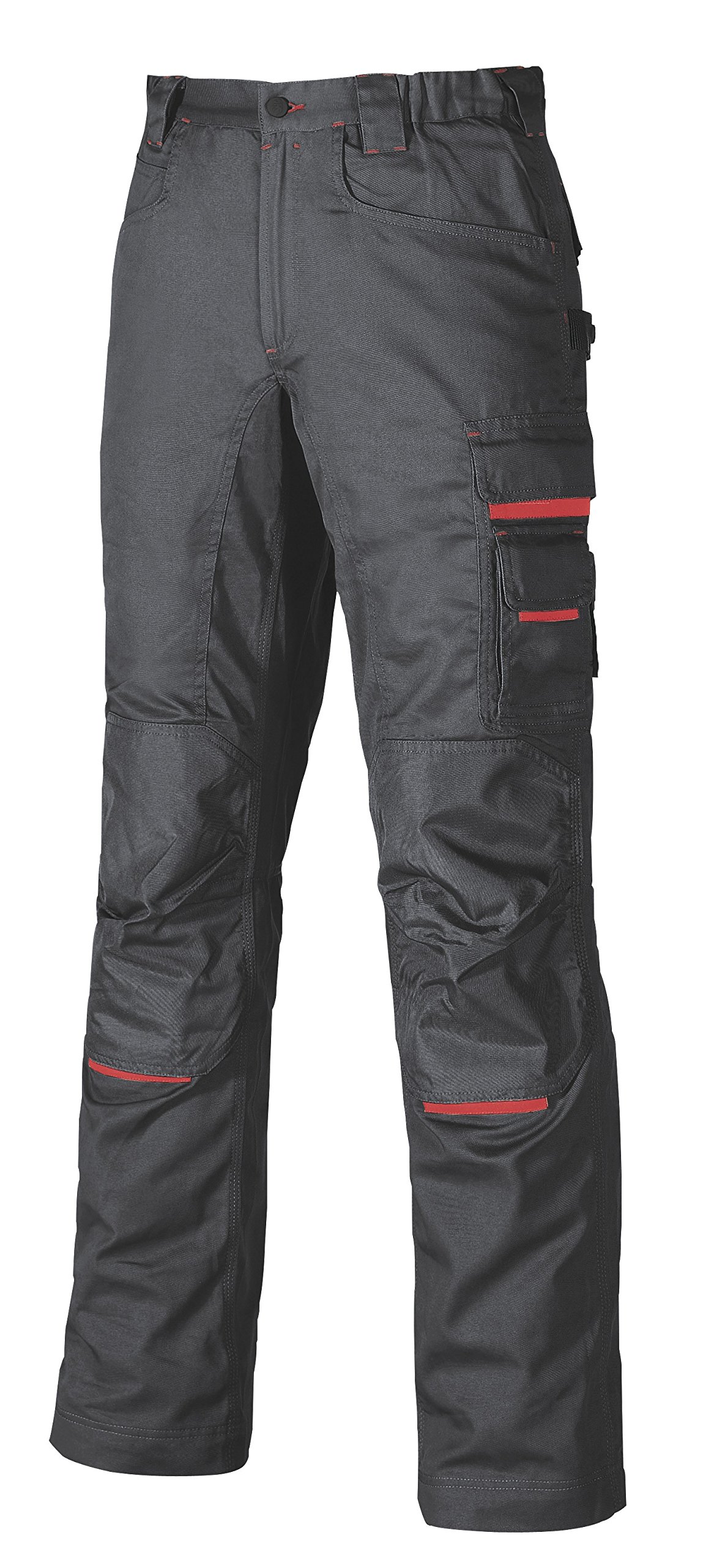 U-Power NIMBLE, Men's Work Trouser, Elastic Waist Cargo Pant, with Knee Pad Pockets, Multi-Pocket, Comfortable Fabric, Heavy Duty Durable Outer Wear (Grey Meteorite 48)