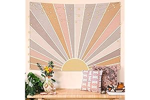 Kanuyee Boho Sun Tapestry: Adorn Your Abode with Retro Vibes