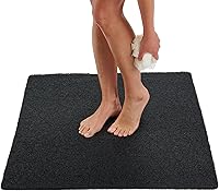Vista 57 de ENKOSI Alfombra antideslizante para ducha y baño Loofah - Comodidad acolchada suave - Sin ventosas para bañeras lisas o texturizadas - Drenaje