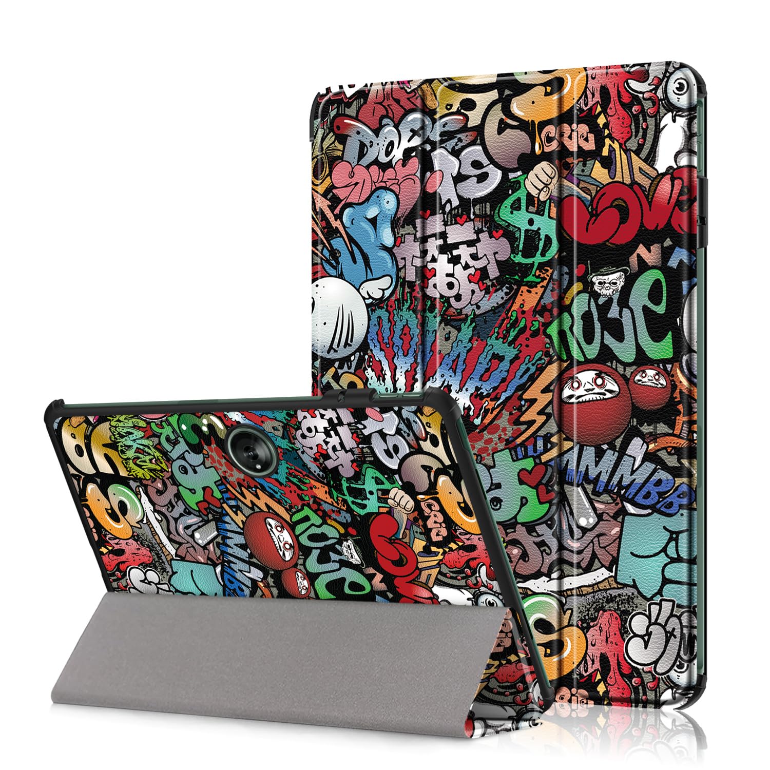 Case for OnePlus Pad 11.6" 2023 Case,Protective Smart Cover Folding Folio Ultra-Thin PU Leather Stand Cover with Auto Wake/Sleep Function,Z-Graffiti