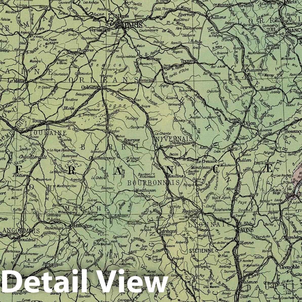 Amazon.com: Historic Map : 1935 France and Switzerland