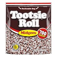 Vista 1 de Tootsie Roll Midgees - Caramelos masticables de chocolate sin gluten para fiestas navideñas - Bolsa resellable de caramelos envueltos