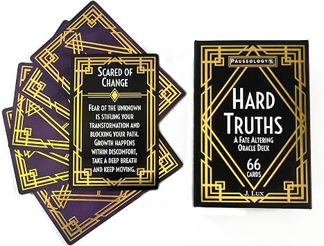 Hard Truths - A Fate Altering Oracle Deck - 66 Enlightening Cards with Meanings to Disrupt Patterns for Realignment and Transformation