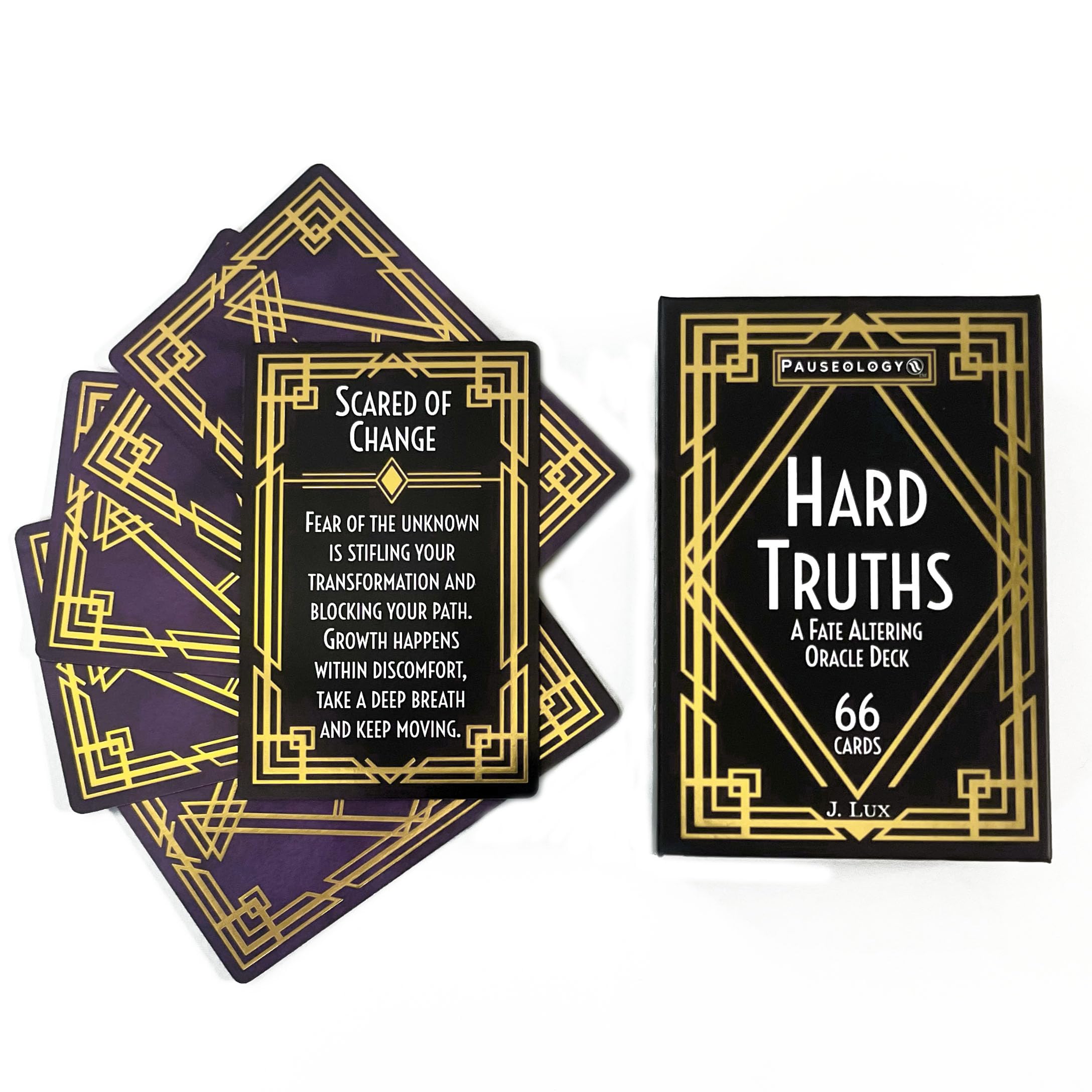Pauseology Hard Truths | Fate Altering Oracle Deck | 66 Cards with Meanings