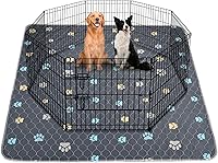 Vista 10 de Aitmexcn Almohadilla lavable de Navidad para perros, 2 almohadillas de Navidad de 31 x 36 pulgadas, súper absorbentes, reutilizables, almohadillas