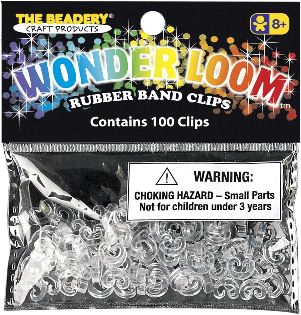 The Beadery 7307 100 C Clips, Crystal
