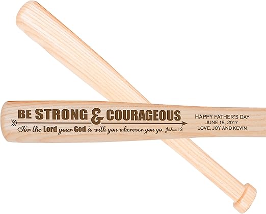 LifeSong Milestones Personalized Baptism 1st holy Communion Christening Fathers Day and Graduation Baseball bat Gift 18" L X 1.75"