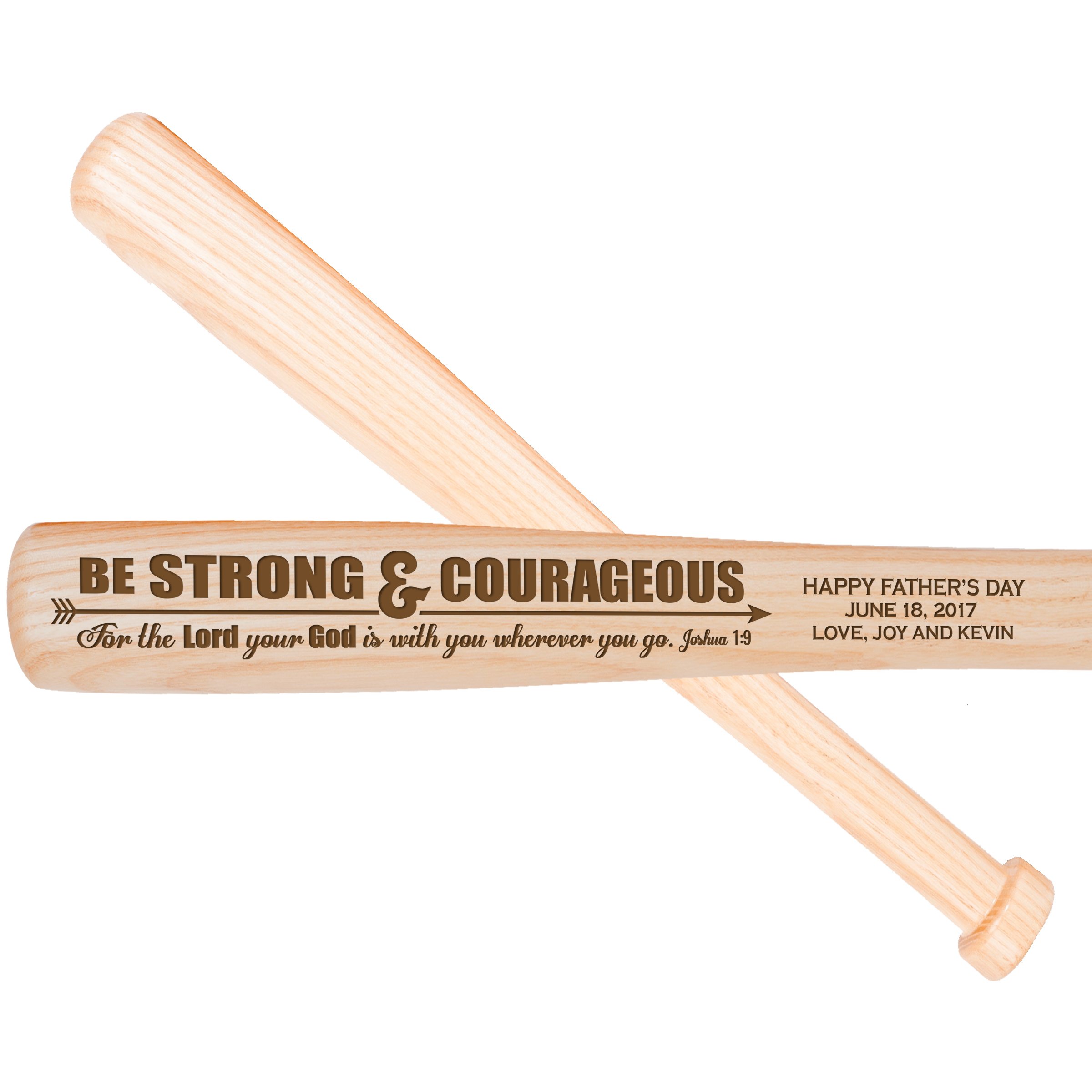 LifeSong Milestones Personalized Baptism 1st holy Communion Christening Fathers Day and Graduation Baseball bat Gift 18" L X 1.75"