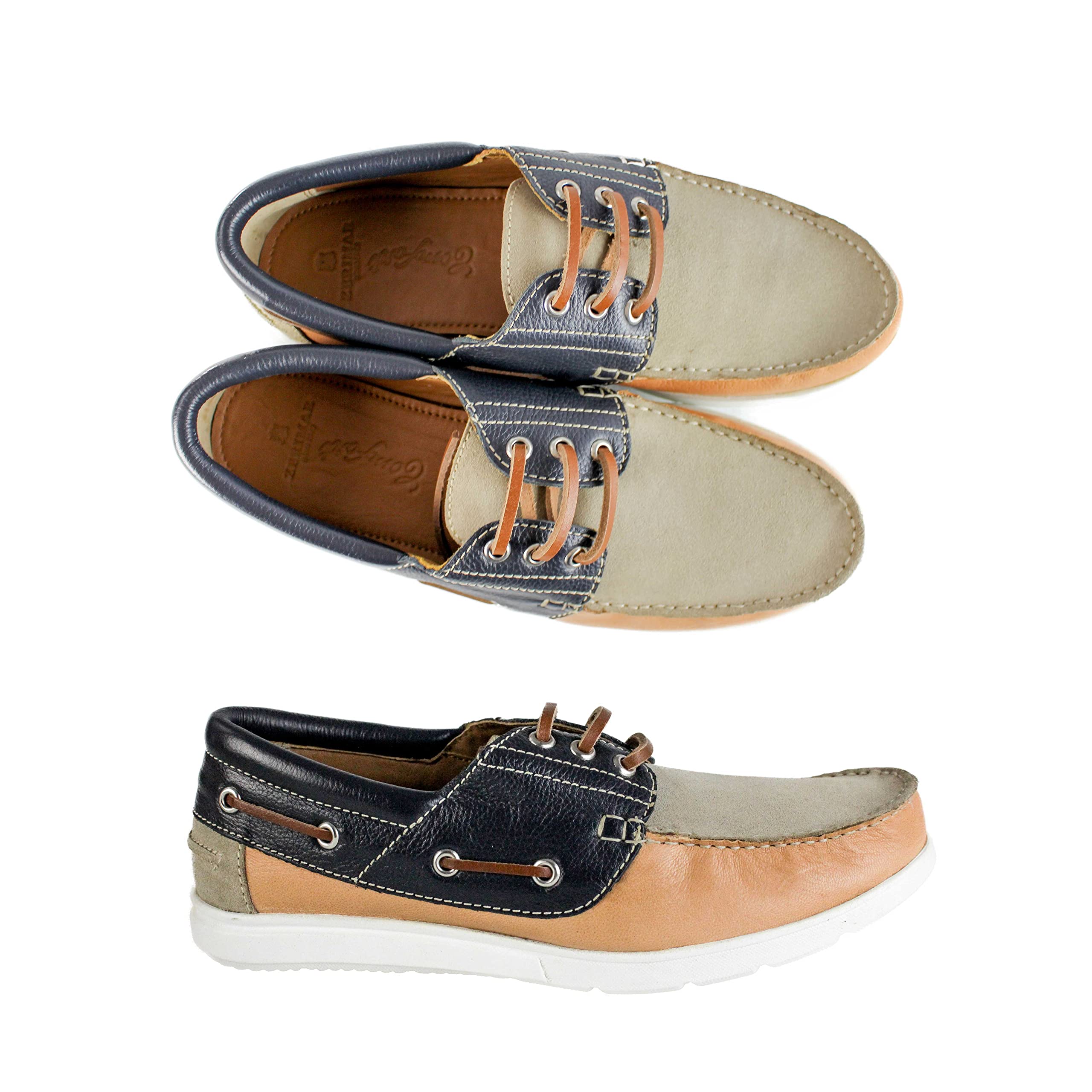 Zerimar Náuticos Hombre Verano | Náuticos de Piel para Hombre | Mocasines Hombre | Zapatos Náuticos Hombre
