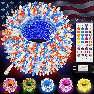 LitHome Color Changing Christmas String Lights Connectable, 35 Colors 66...