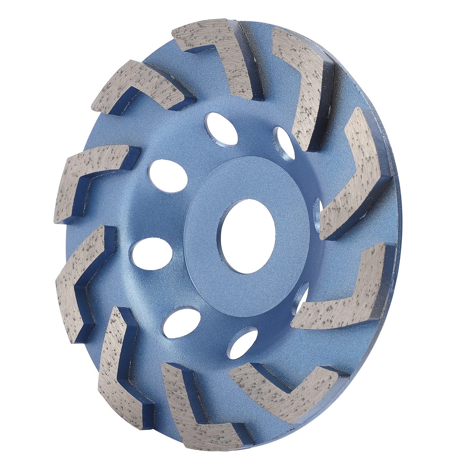 Cocoarm Diamant-Schleifscheibenbecher, Diamant-Schleifbecher, 125 Mm, 10 Zähne, Diamantmaterial, 22,5 Mm Aufnahme, Zum Schleifen von Beton, Stein, Zement, Lackierten Böden mit Winkelschleifern