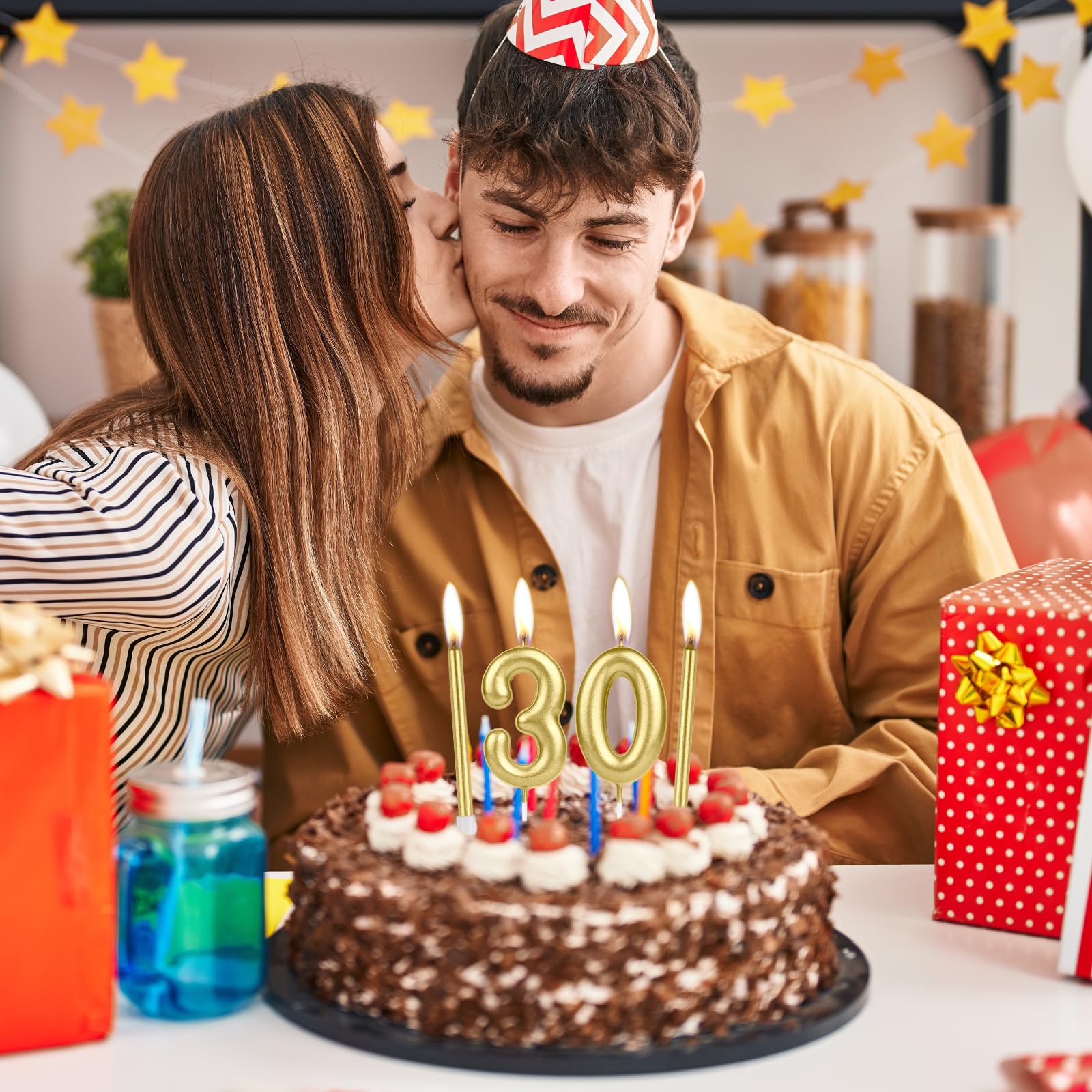 Verjaardag Nummer Kaarsen 3D Vorm Verjaardagstaart Kaarsen Goud Glitter Verjaardag Kaarsen Decoratieve Decoratie voor Verjaardag Verjaardag Bruiloft Afstudeerfeestje Verjaardag Nummer Kaarsen 3D Vorm Verjaardagstaart Kaarsen Goud Glitter Verjaardag Kaarsen Decoratieve Decoratie voor Verjaardag Verjaardag Bruiloft Afstudeerfeestje