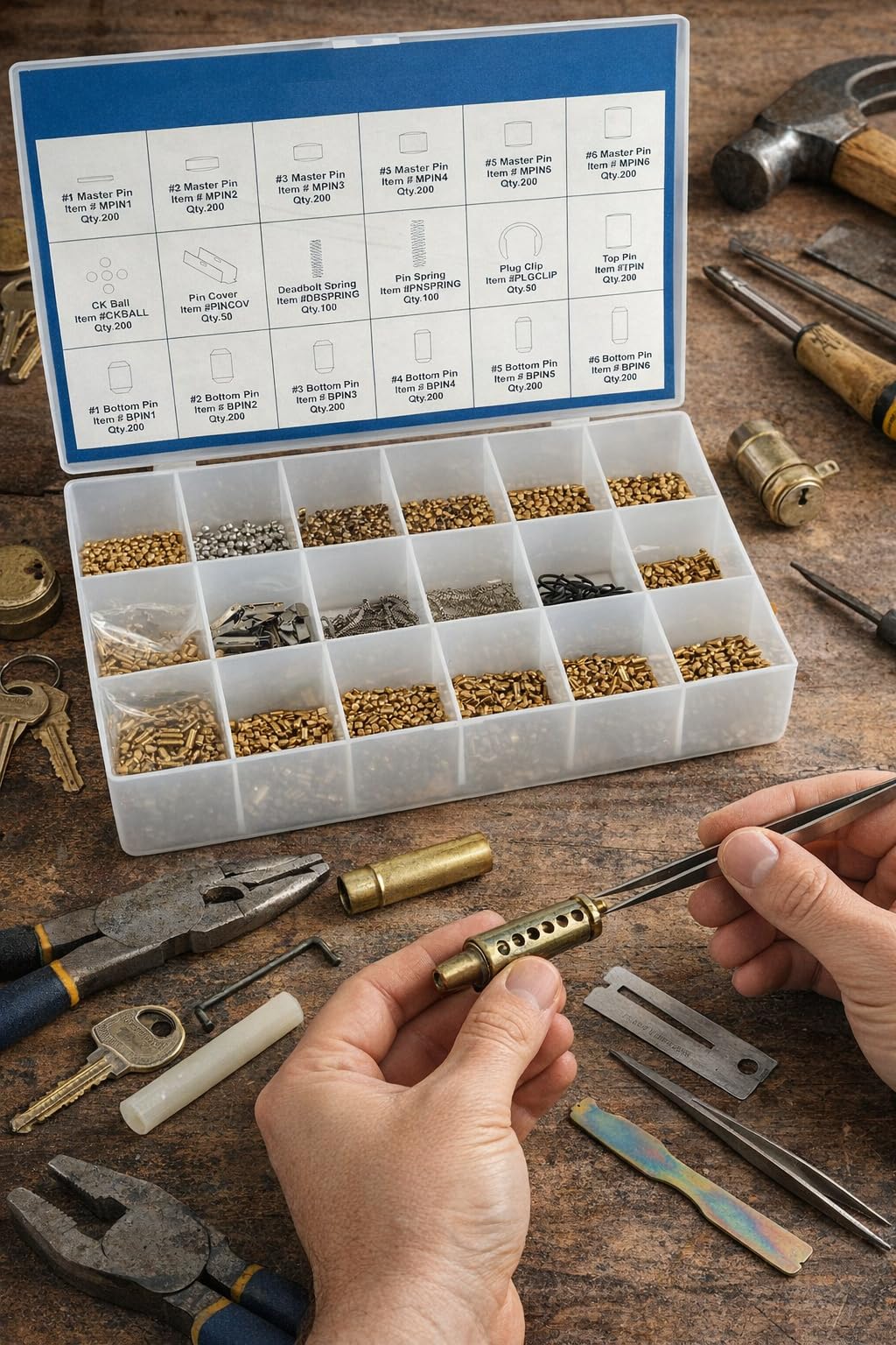 HowPlumb Kwikset Rekey Kit – 200-Piece Professional Lock Rekeying