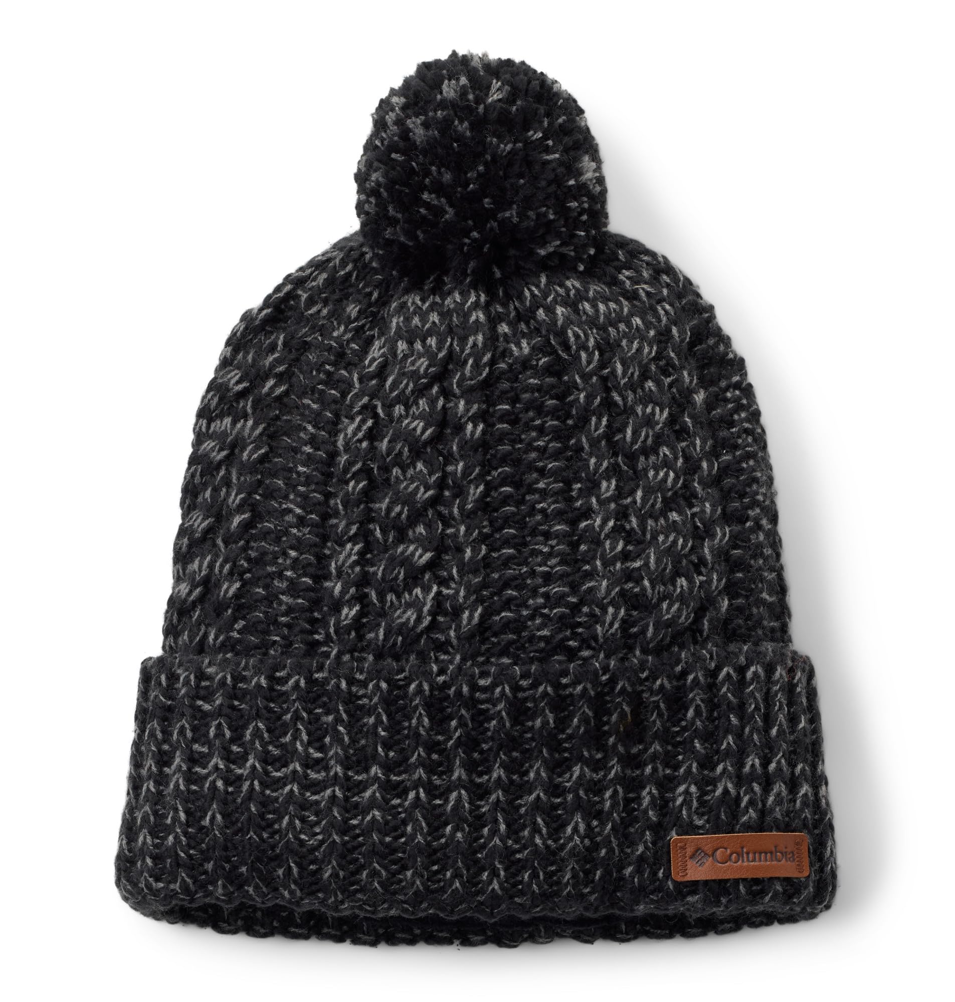 Columbia Cozy Ridge Beanie, Black/City Grey Marled, One Size