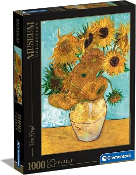 Clementoni Museum 1000 Piece Jigsaw Puzzle for Adults, Van Gogh, Girasoli Sun Flowers