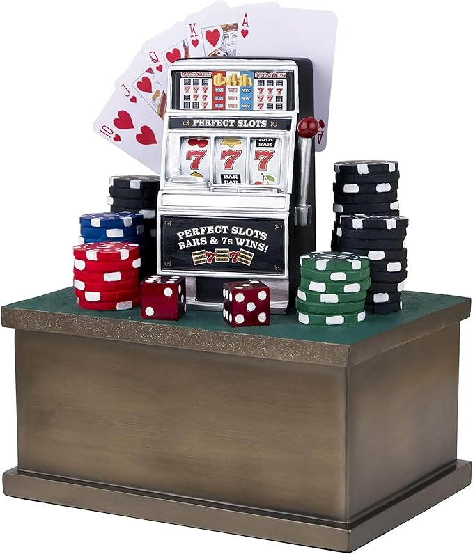 Perfect Memorials Small Gambling Cremation Urn (40 Cu/in