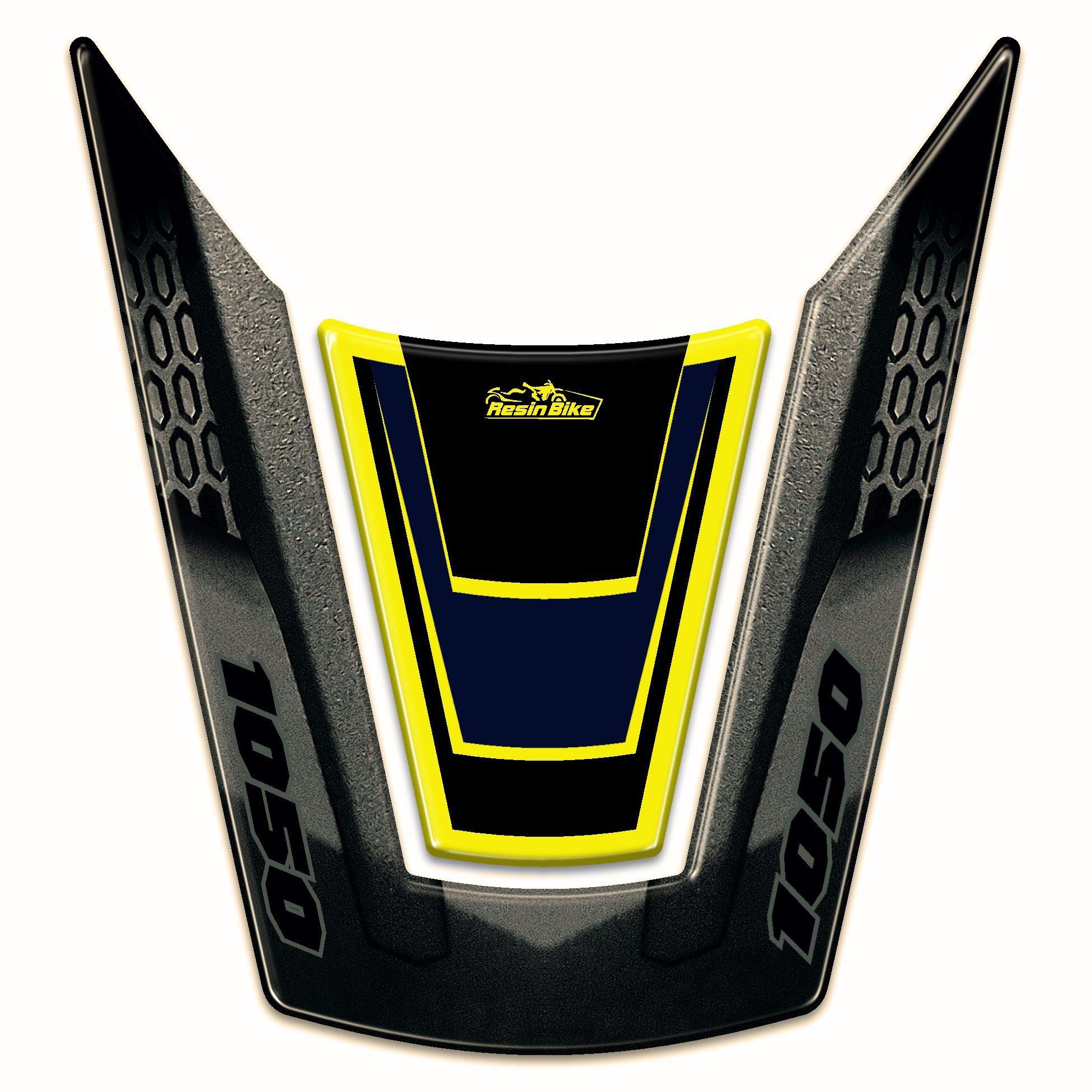 Autocollants 3D Résinés Pour Suzuki V-Strom 1050 XT 2022 - Protection Garde-boue Or Et Noir - Anti-rayures