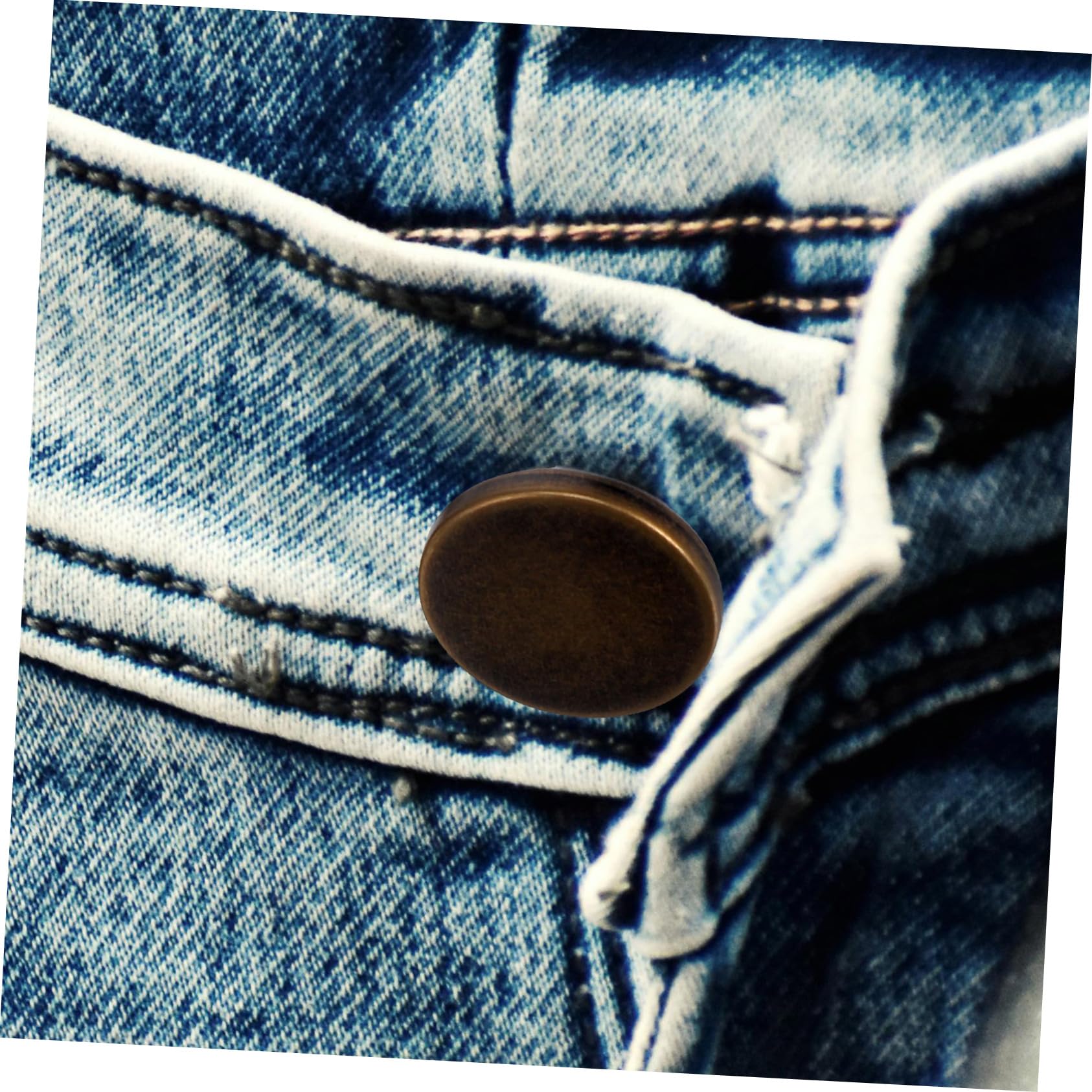 OSALADI 5 Set Bottoni in Metallo Assortito Cucire Bottoni A Pressione Estensori Per Bottoni Per Jeans Pulsante Bottone Per Jeans Sostituzione Del Bottone Dei Pantaloni Lega 15 Pezzi * 5
