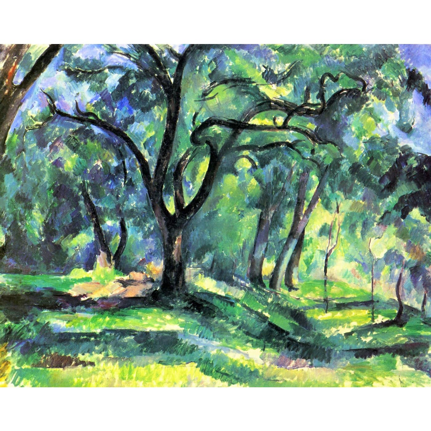 Impression giclée Cezanne In the Woods deco murale ARTICULOZY 76x101 - 2
