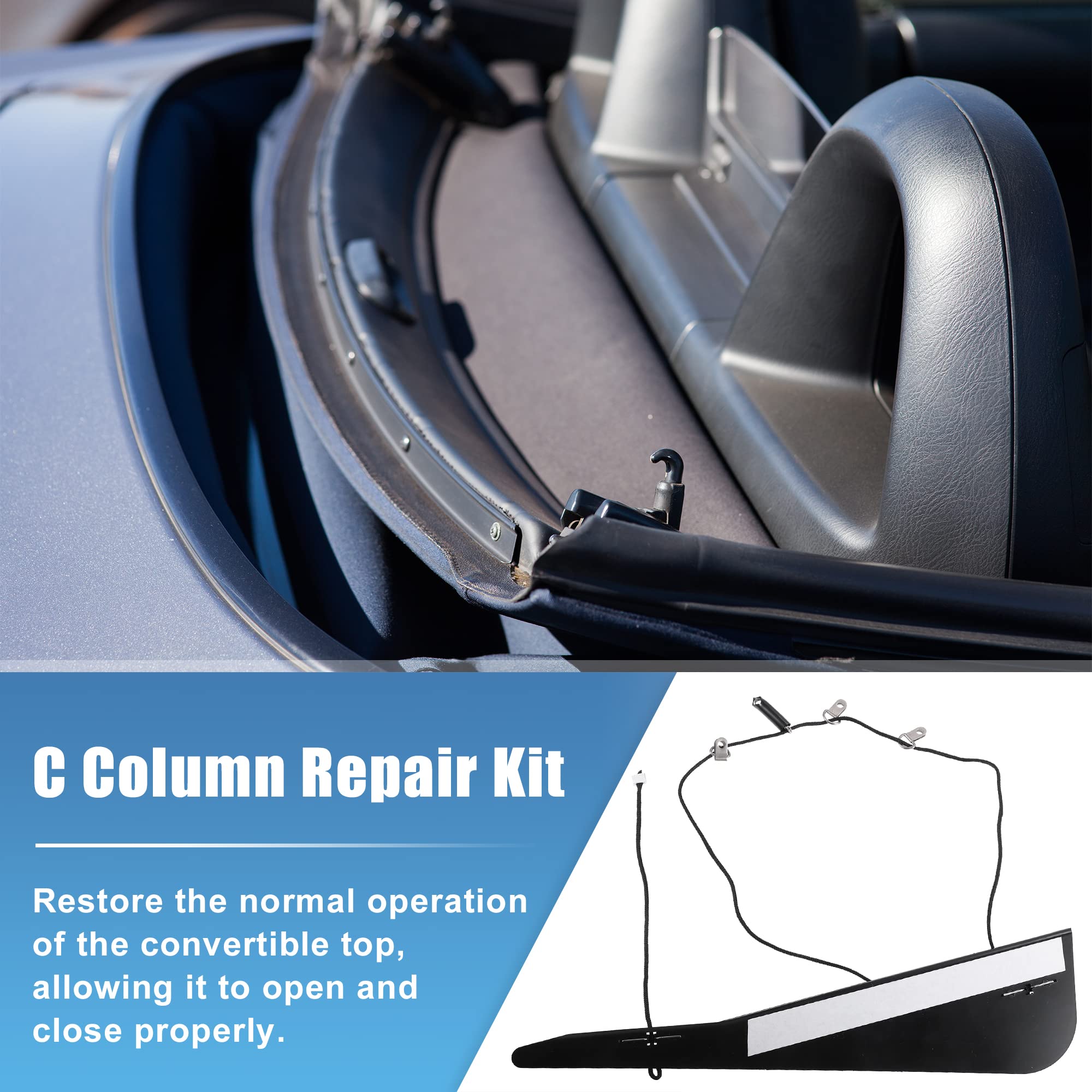 X AUTOHAUX Convertible Top C Colonne RePaire Kit Remplacement 54-31-7-135-351