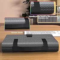 Vista 4 de Expanding File Folders with Handle,25 Pockets Accordion File Organizer Expandable,Portable Expandable File Box,Sturdy Accordian Filing Organizer