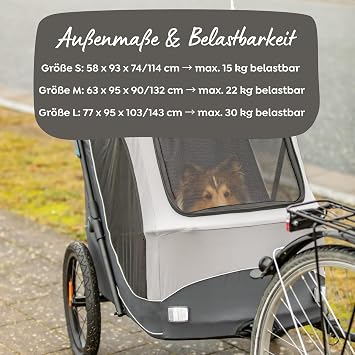 Trixie quick fold bike trailer. s Reflective & foldable via quick fold function - with integrated cushion and lead for convenient transport