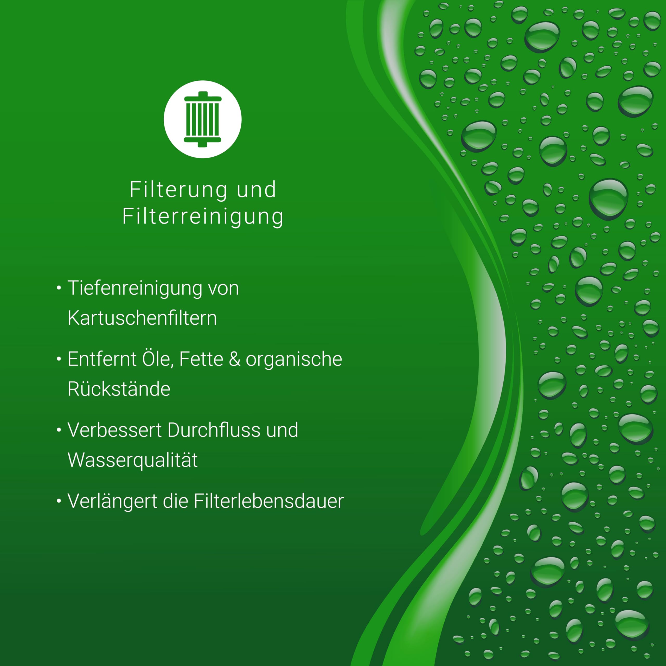 SpaBalancer FilterClean Natural 950 g, umweltfreundlicher Filterreiniger für Whirlpool, Spa und Pool, entfernt Kalk, Fett und Ablagerungen aus den Filterlamellen, bis zu 19 Anwendungen