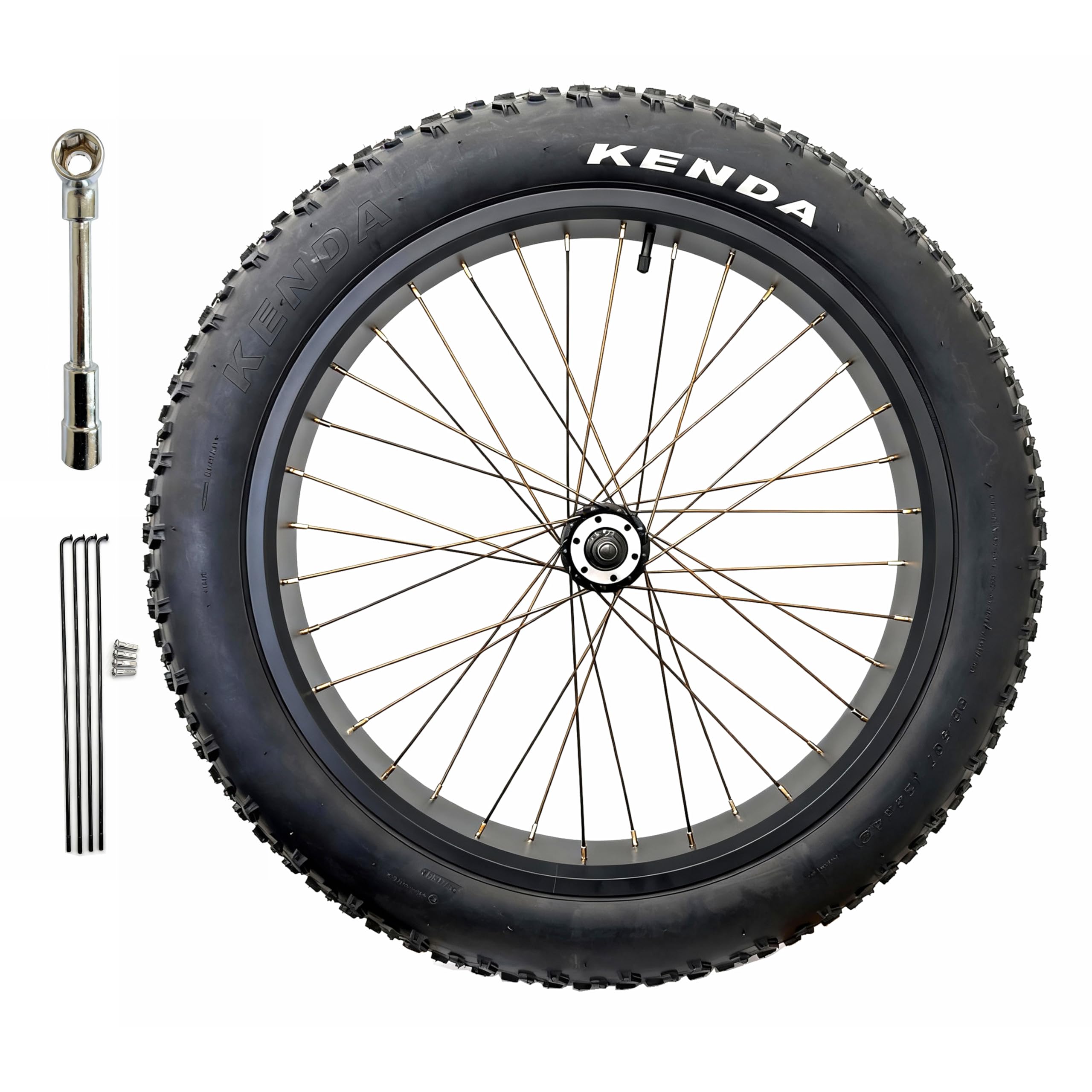 Amazon | 電動ファットバイクフロントホイール 24インチ x 4.0インチ