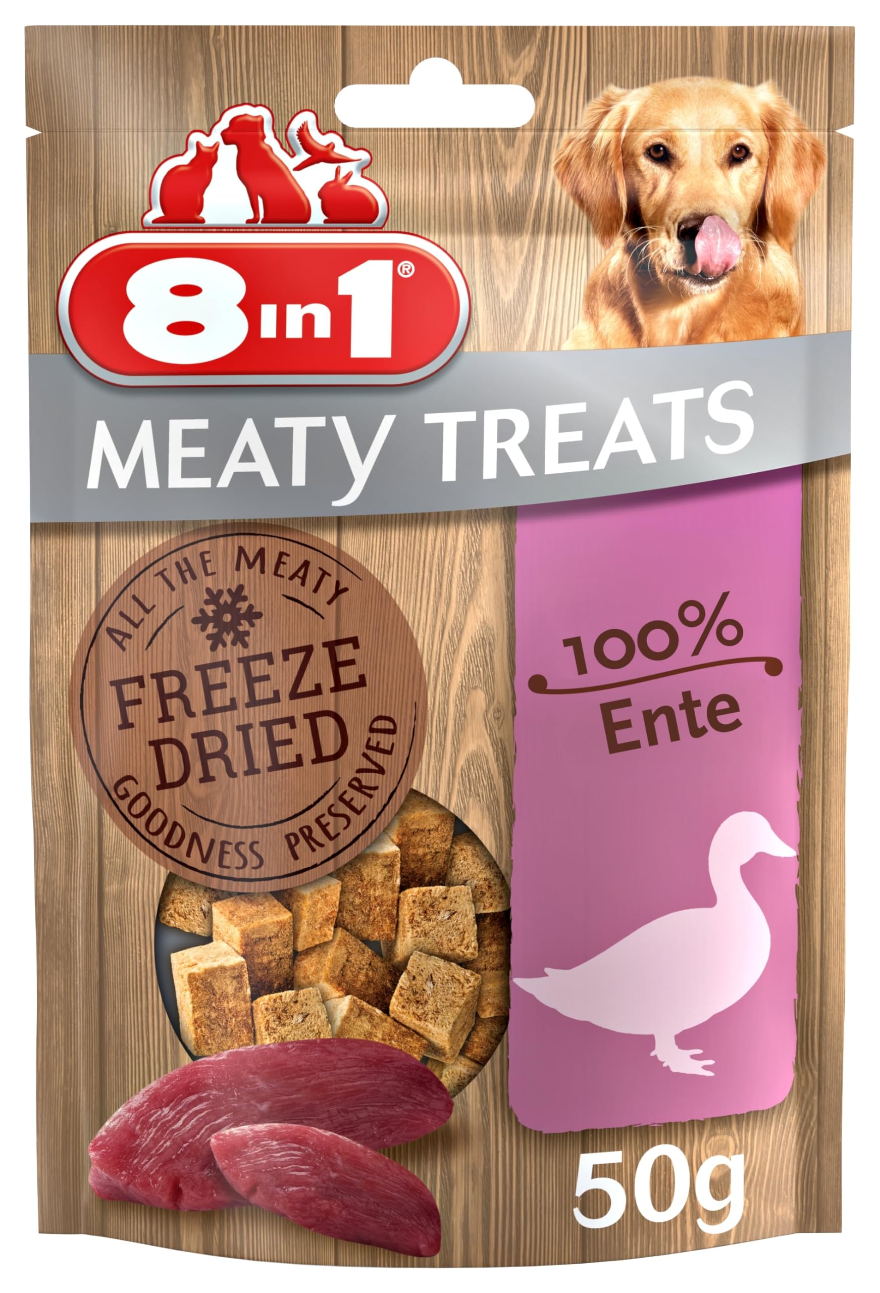 8in1 Meaty Treats (Ente, 50 g)