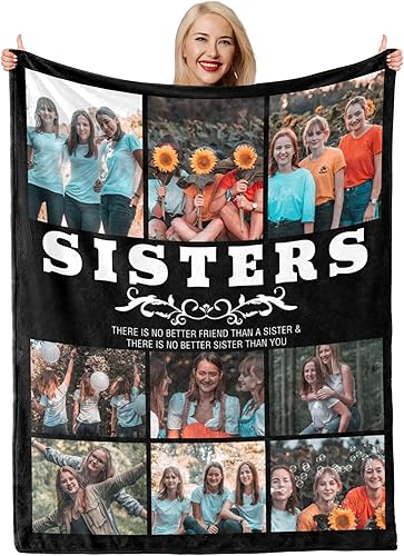 Miniatura 8 de Manta personalizada con fotos de texto, regalos personalizados para parejas, manta con imagen personalizada "I Love You", regalos para esposa,