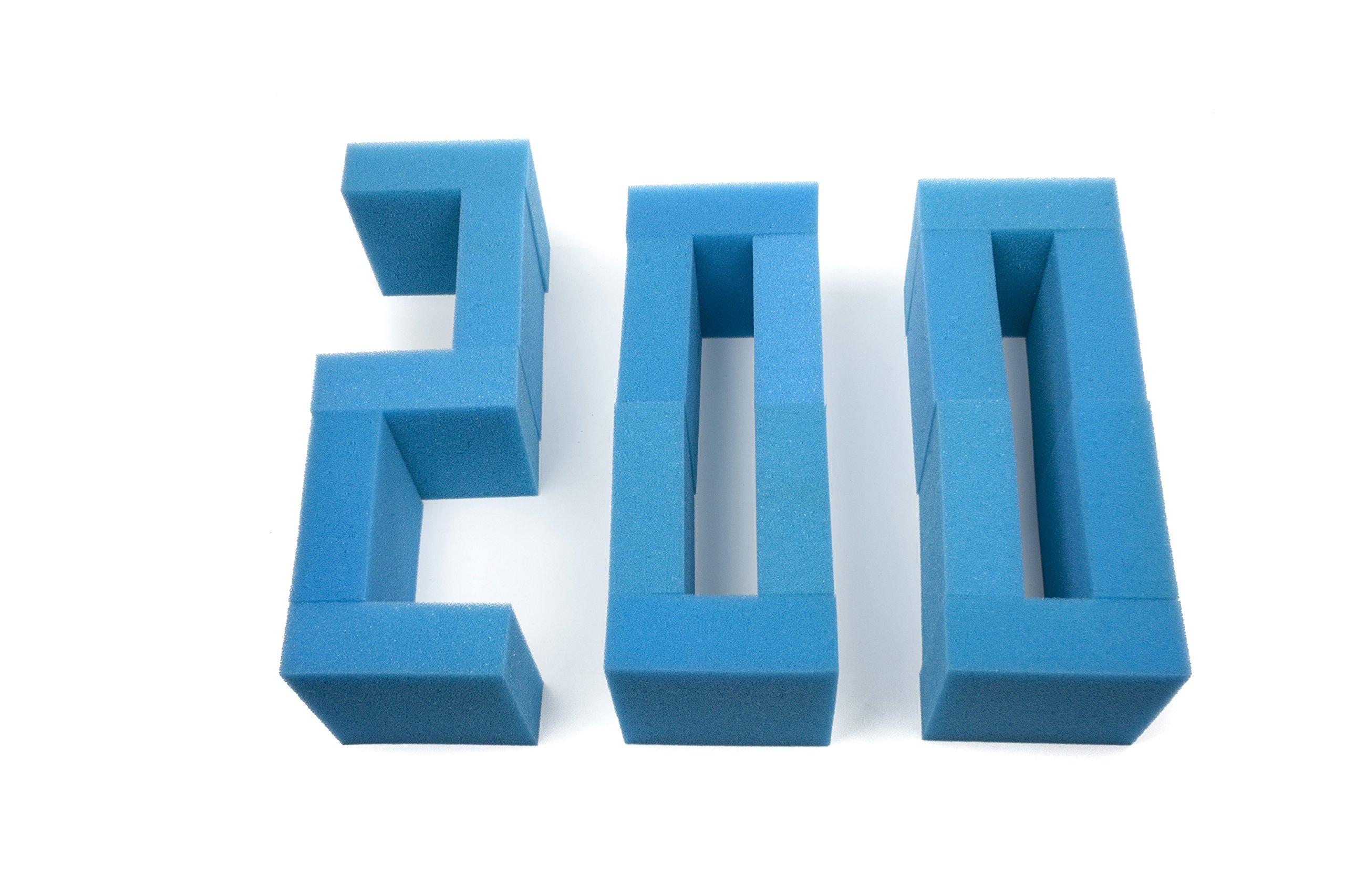 LTWHOME Compatible Coarse Foam Filter Pads Fish Tank Fit for Juwel Jumbo/BioFlow 8.0(Pack of 200)