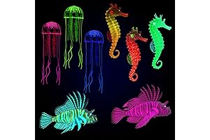 Patelai 8 Pcs Fake Fish Tank Decorations: Underwater Oasis for Your Aquarium