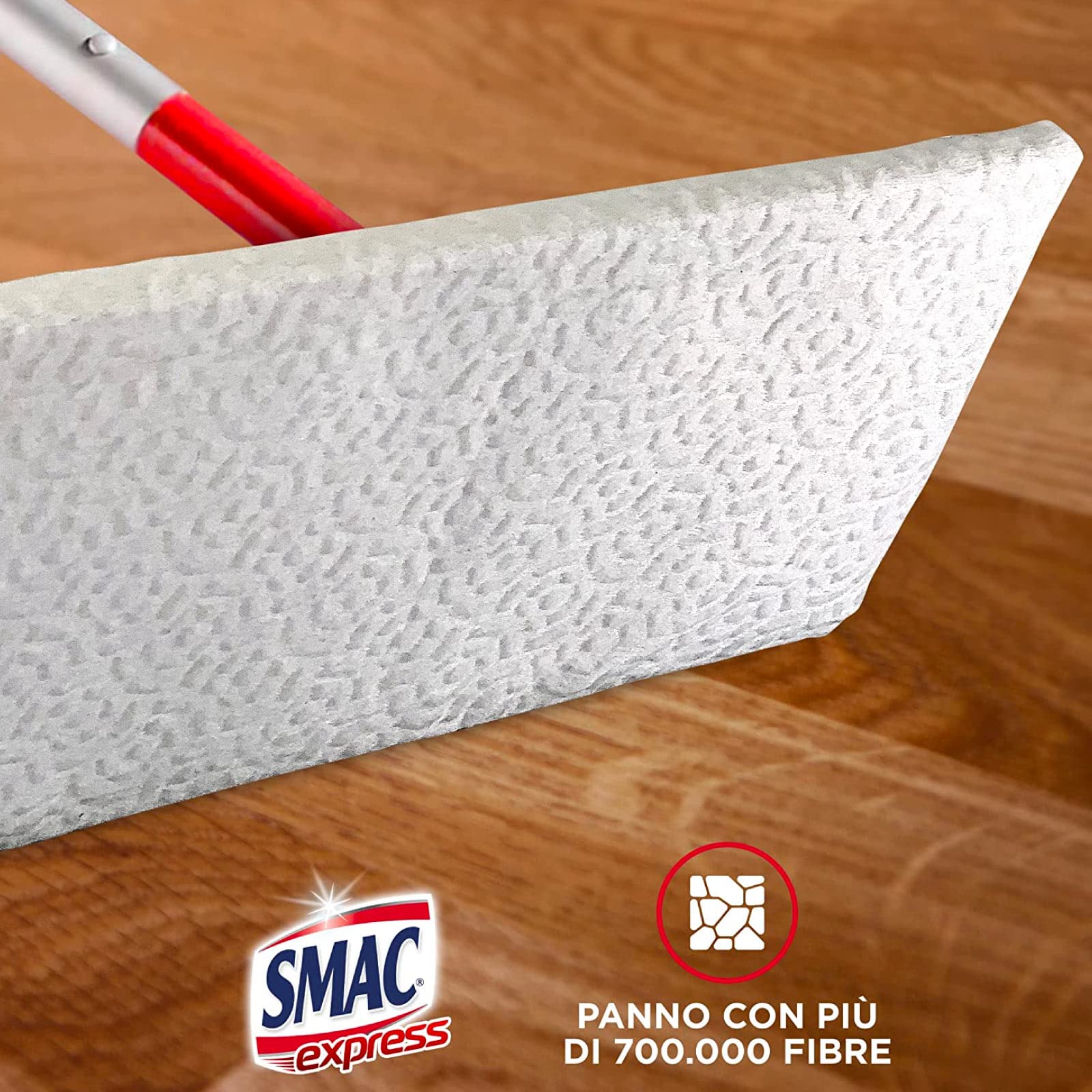 Smac Express - Panni Cattura Polvere Compatibili con Ogni Scopa, 320 Panni Cattura e Trattiene Polvere Adatti a Tutti i Pavimenti, 8 Confezioni
