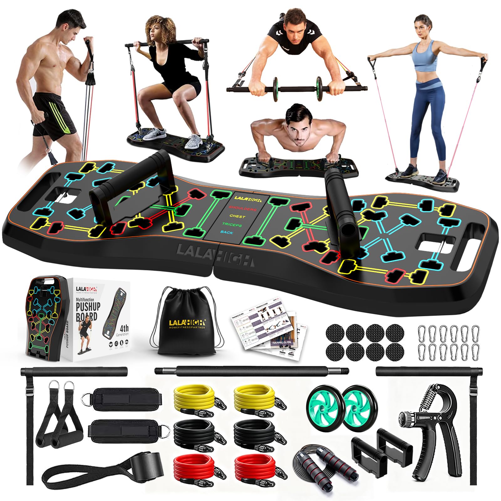 LALAHIGH 36-in-1 Home Gym Kit
