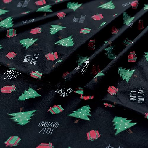 Vista 28 de Elegant Comfort Sábanas suaves de lujo con patrón navideño 1500 microfibra de calidad hotelera de alta calidad, suavidad, resistente a las arrugas