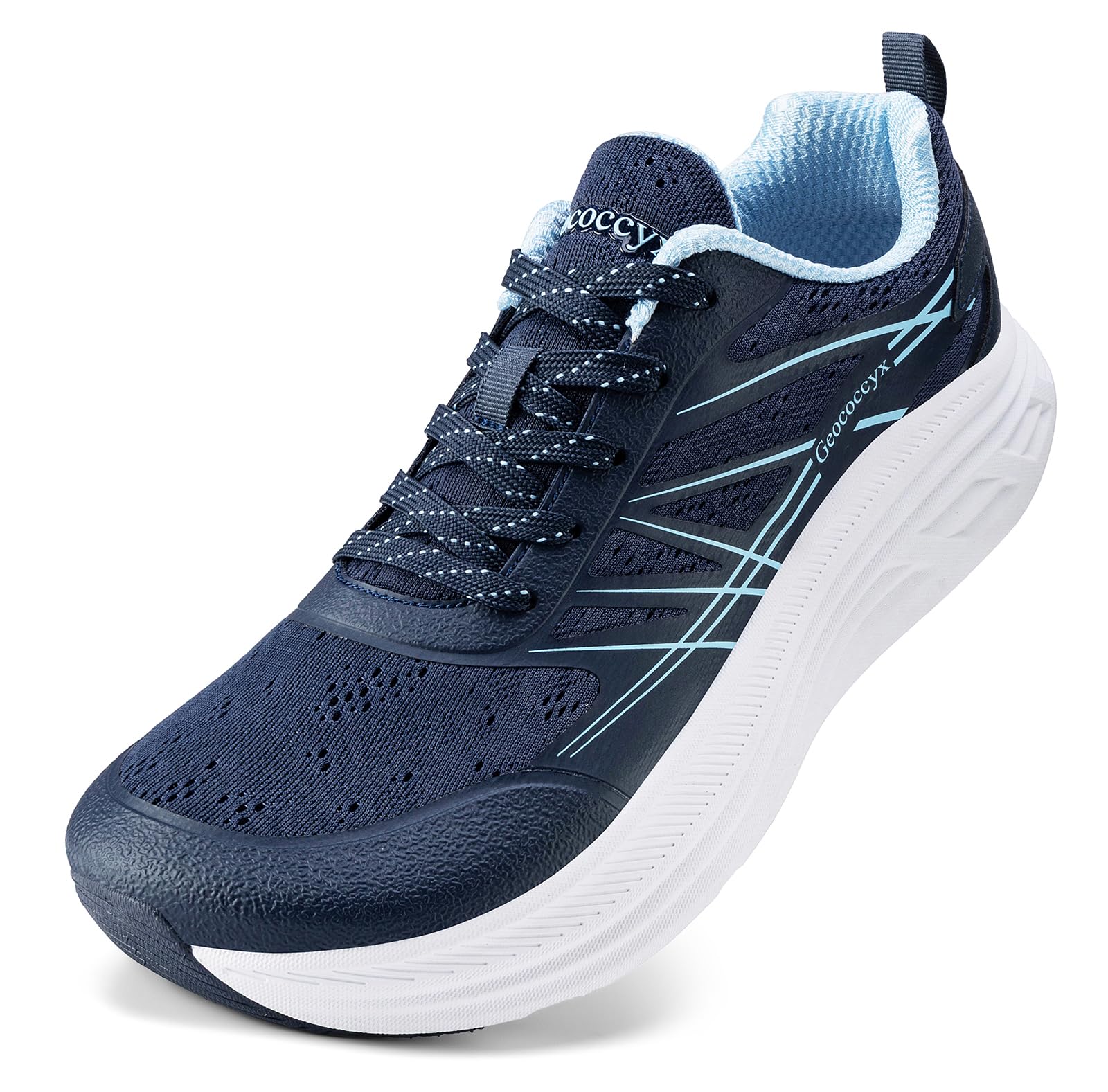 Geococcyx Sportschuhe Herren Sneaker Breite Zehenbox Laufschuhe Atmungsaktiv Walkingschuhe rutschfest Gr.39-46