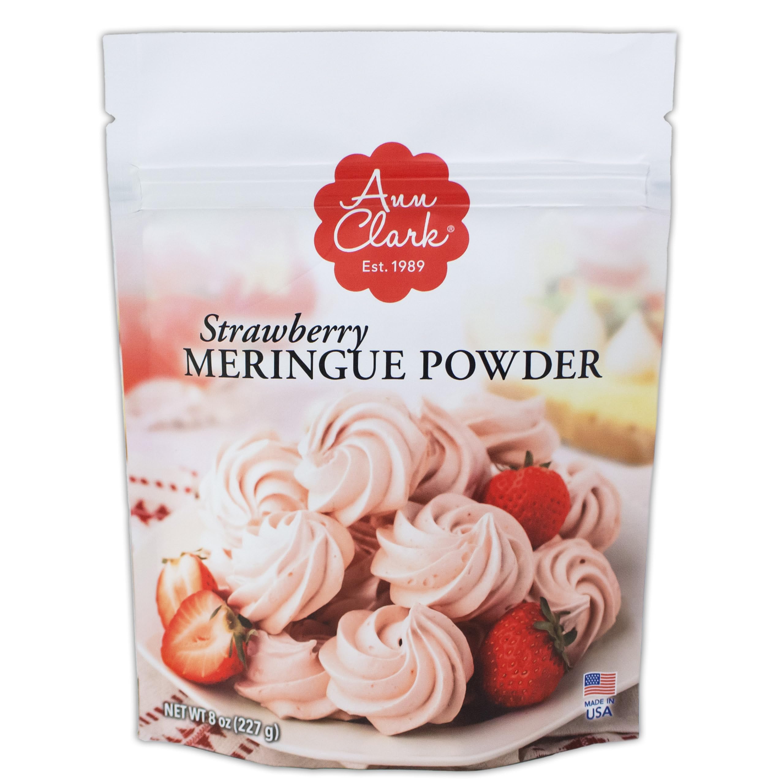 Ann Clark Premium Strawberry Meringue Powder, 8oz